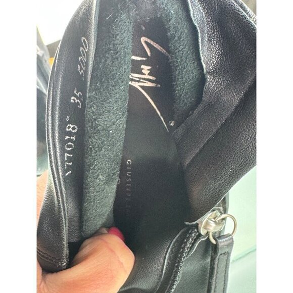 Giuseppe Zanotti patent leather/lamb skin Leather Stilettos Zip Closure- LT3258 - Picture 8 of 10